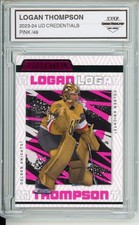 2023-24 Upper Deck Credentials #94 Logan Thompson Pink #/49