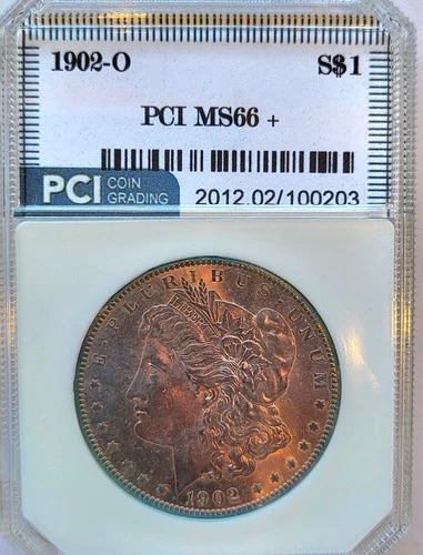 1902-O PCI MS-66+ Copper Obverse Toned/Brilliant Rev.  Morgan Silver Dollar #307