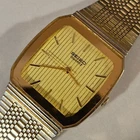 Vintage 1987 Men's "Seiko" Acier & Gold Japan Tank Quartz Watch 2C20-5310 Orig