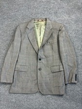Vintage Cricketeer Blazer Men's 42 Gray USA Made Wool 2 Button Single Vented