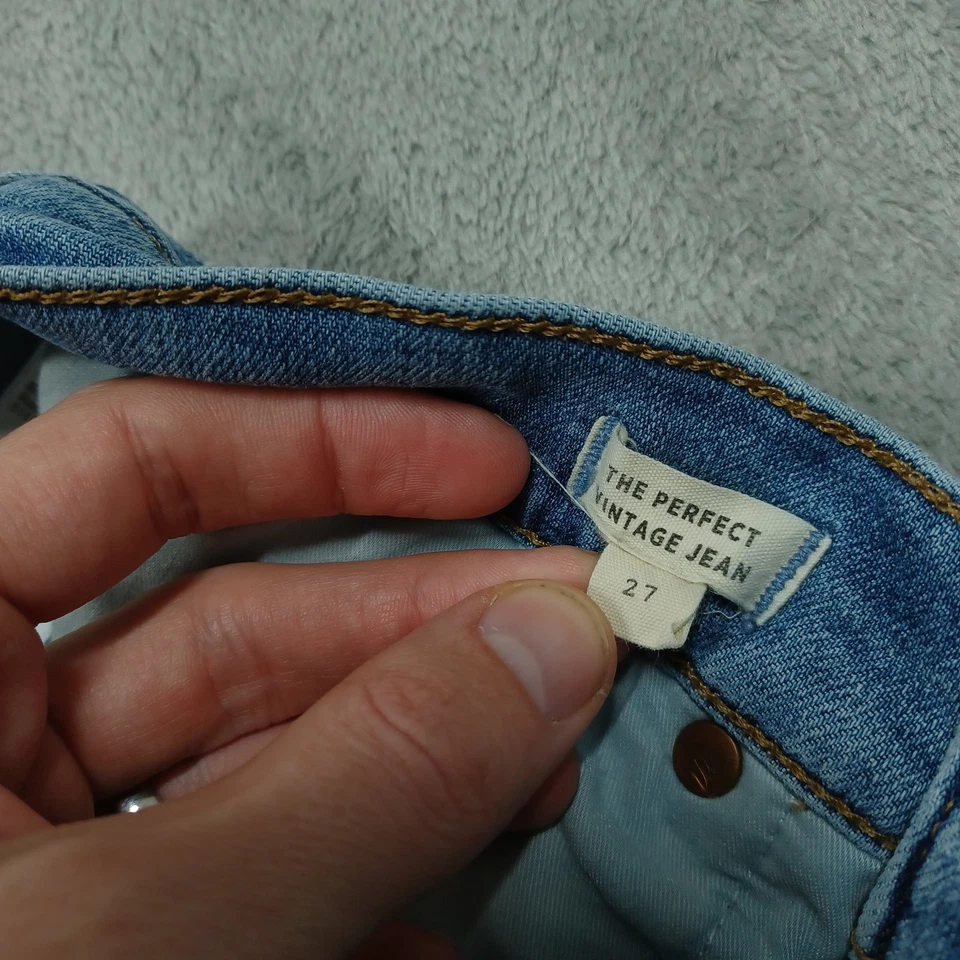 Madewell Jeans Womens 27 Blue Straight Pockets Preppy Modern Casual - Image 4 of 4