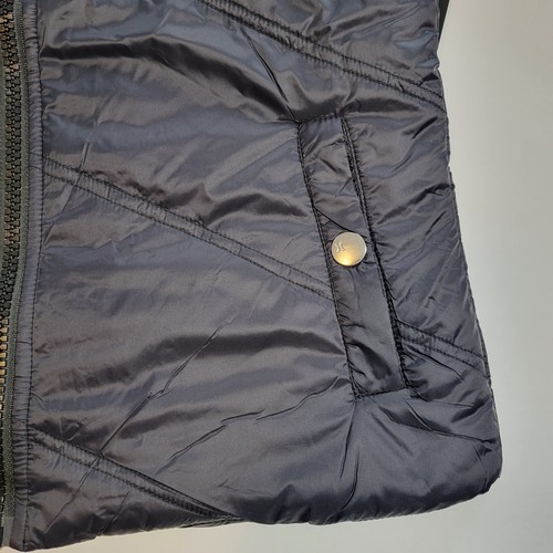 Hurley Chevron Chic Puffer Jacket Boy's M Black Navy - Picture 10 of 18