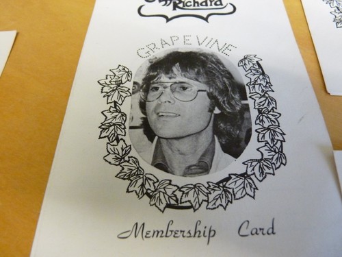 CLIFF RICHARD - 6 DIFFERENT GRAPEVINE MEMBERSHIP CARDS - Picture 4 of 7