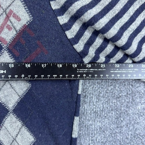 Zara Maglione Uomo Medium 80% Lana Argyle Stripe 888 ST West Oynk Pig Spagna - Foto 8 di 11