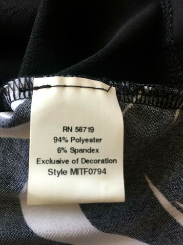 Notations Black/White Blouse, NWT, Front Lined, Zebra Print - Picture 6 of 7