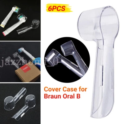 6pcs Electric Toothbrush Covers Case Compatible For Oral B Toothbrush Round Head