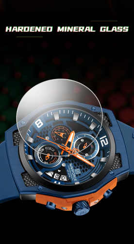 NAVIFORCE Men’s Quartz Watch High Quality Luxury Silicone Strap Waterproof Lumes - Picture 10 of 19