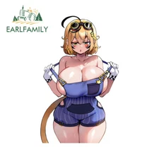 EARLFAMILY 5.1" Big Breasts Car Sticker Laptop Car Goods DIY Motorcycle Decals
