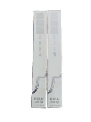 UNDERLINING BEAUTY Lot of 2 TAT BROW Microblade Brow Pen - Eyebrow Ink - Brown Open Box! Free Ship