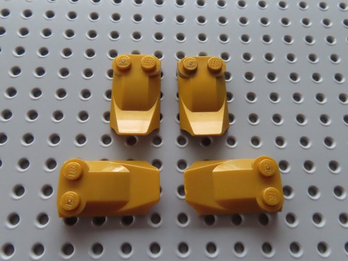 LEGO 4 x Flosse Schrägstein Motorhaube 47456 2x3x2/3 perlgold