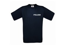 T-Shirt POLIZEI blau - mit Polizeiwappen