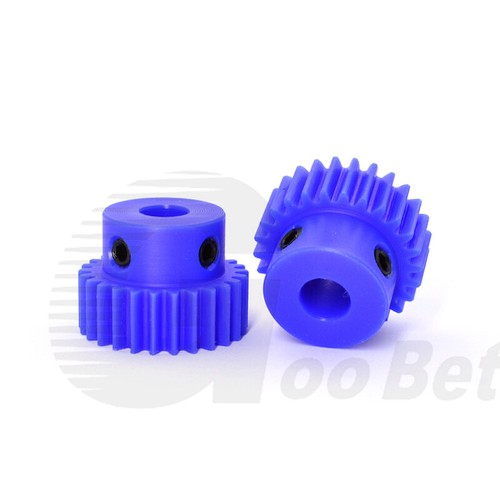 Mod 1 Spur Gear 15-150 Tooth with Step Pinion Motor Gears Bore 4-16mm Nylon Blue - 第 5/36 張圖片