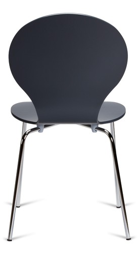 2 Grey Kimberley Bentwood Dining Chairs Chrome Leg Keeler Cafe Style VSlight2nds - Picture 4 of 6