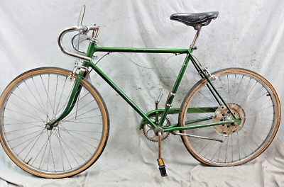 1974 Schwinn Collegiate Road Bike Medium 56cm 5 Speed Green Steel