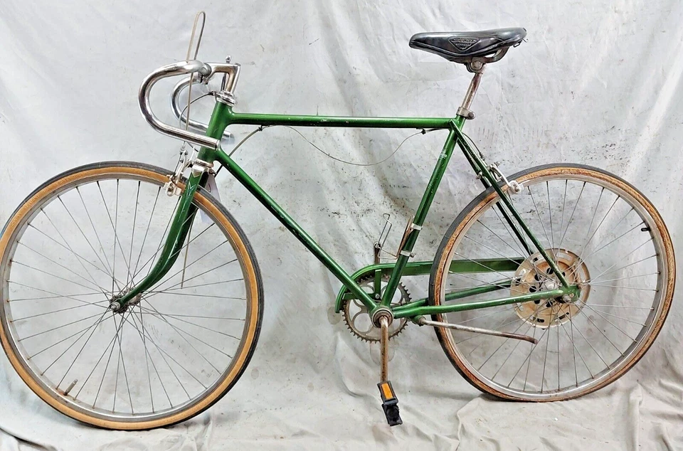 Bicicleta de carretera Schwinn Collegiate 1974 mediana 56 cm 5 velocidades acero verde remitente de EE. UU. :) Foto 2 de 4