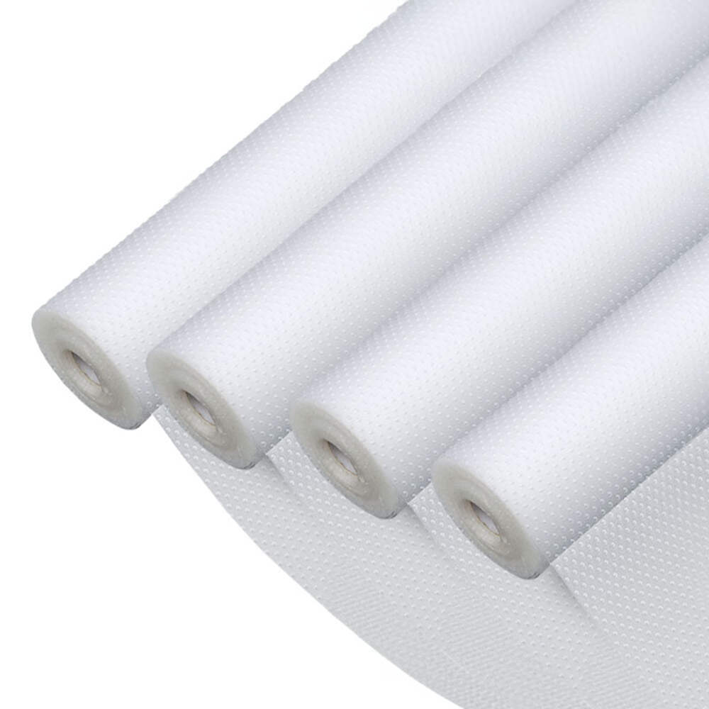 NNEAGS 4-Pack 45x500cm Clear Non-Slip Kitchen Drawer Liner for Cabinets