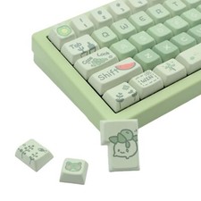 Frog Cute Keycaps MDA Profile Keycaps,Custom PBT Keycaps for Mechanical Keybo...