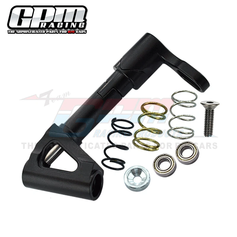 Poste de dirección de aluminio GPM con resortes y rodamientos para motocicleta KYOSHO 1/8 NSR500 Foto 2 de 4
