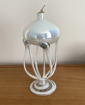 Krosno Handgefertigte Perlglanz Kunst Glas Qualle Öl Brenner. Unglaublich cool