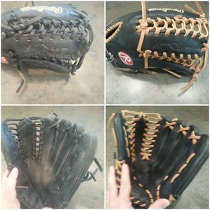 cleaning a baseball glove