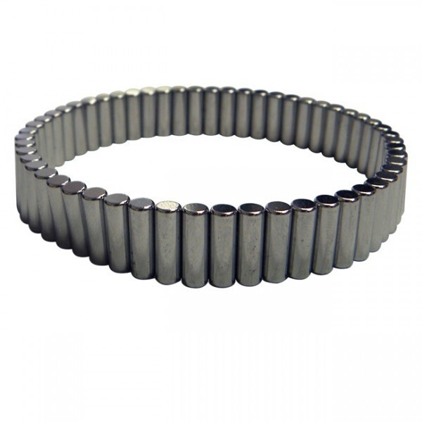 Magnetic N-50 Neodymium 4mmX12mm Cylinder Magnetic Bracelet Chrome,  Silver