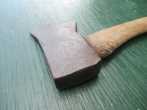 Vintage Tool Axe Hatchet 18" Long Wooden Handle with 3+" Blade - Picture 5 of 11
