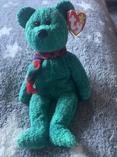 Ty Beanie Babies Wallace The Scottish Bear Tartan Scarf Tag