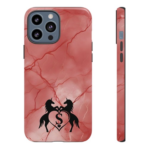 Pink Marble Phone Case For iPhone and Samsung Custom Unicorn Monogram - Picture 47 of 114