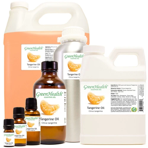 Tangerine Essential Oil -100% Pure - Free Shipping Many Sizes - GreenHealth