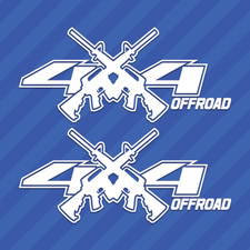 4x4 Offroad Ar-15 Guns Vinyl Decal Sticker