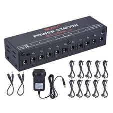 MOSKY Guitar Effect Pedal Board Power Supply Station 10 Isolated Output LED