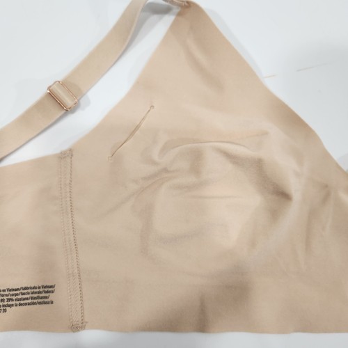 Pink Victoria Secret Womens Bra S Beige Bralette Wireless Adjustable Strap - Picture 4 of 15