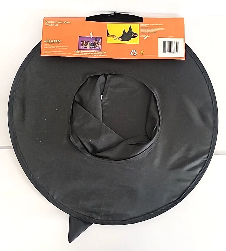 Child's Black Witch Hat Halloween Costume Dress Up Ages 6+ 16" (Hat ONLY) - Image 3 of 3