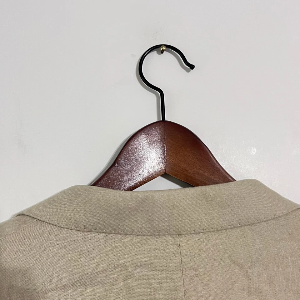 Sean John Mens Linen Rayon Jacket Blazer Size 40S Beige 3 Button Coat - Image 4 of 4