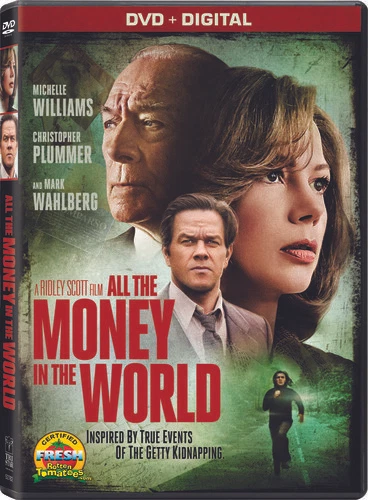 New All the Money in the World DVD 2017 Suspense drama Getty