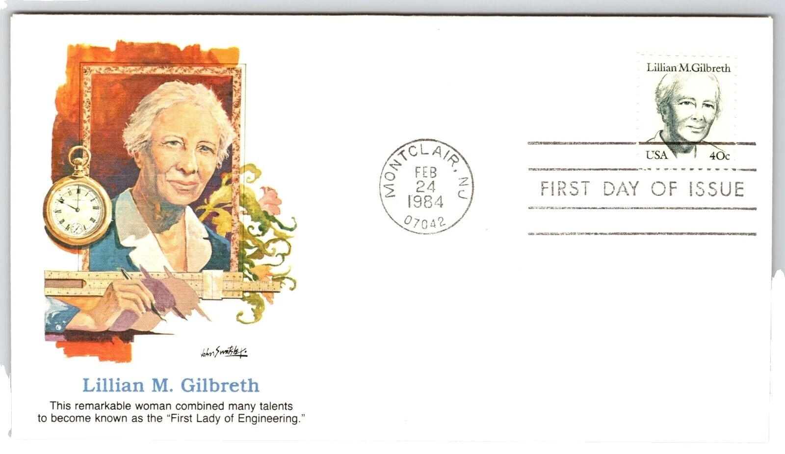 Primer día de emisión figuras históricas primera estampilla de una emisión