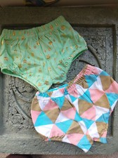 Baby Bloomers Diaper Cover Cloth Lace Toddler Girls Panties 2-Pack 6 mo-24 mo