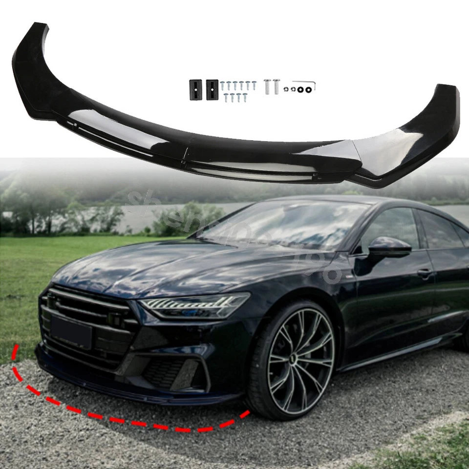 For Volkswagen Atlas Sport Universal Front Bumper Lip Spoiler Splitter Black - Image 2 of 4