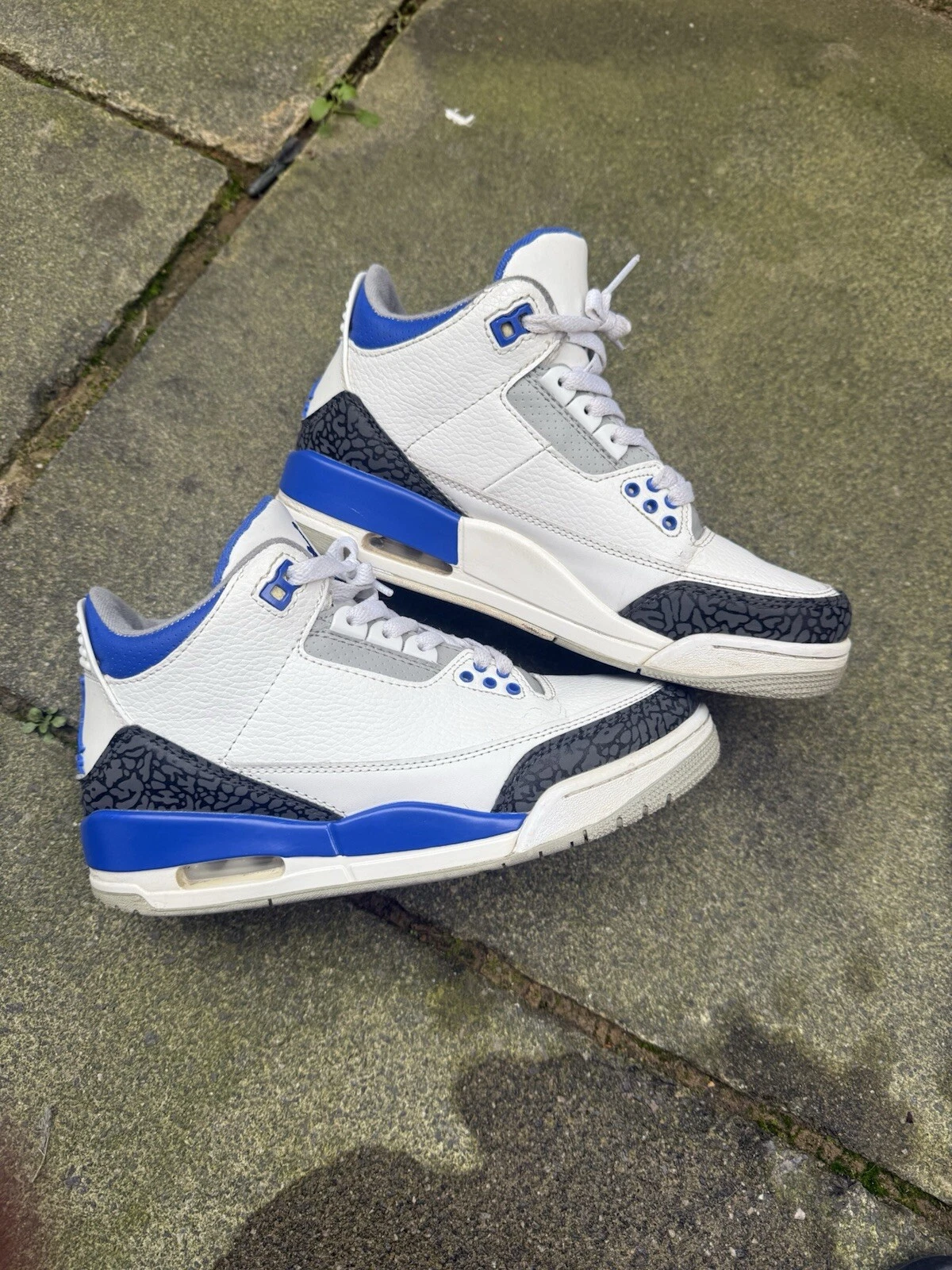 Nike Air Jordan 3 Retro Mid 'Racer Blue' usate taglia UK6 US7 EUR40