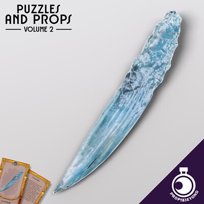 Crystal Dagger | Dungeons and Dragons Puzzles and Props&Beyond D&D Prop