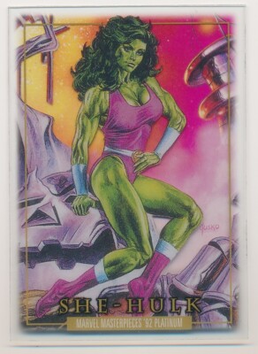 #82 SHE-HULK 2024 Marvel Masterpieces '92 Platinum CLEAR CUT