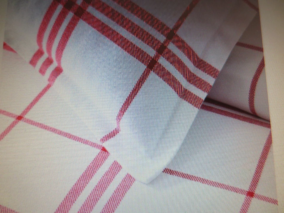 ALMOHADILLA A CUADROS GRANERO DE CERÁMICA/OLMO OESTE REY/cal king granja + 2 fundas King nueva en paquete Foto 2 de 4