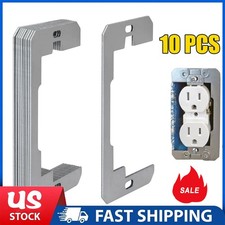 10PCS Wall Plate Spacer,Spacers for Electrical Outlets, Metal Flush Fit Device