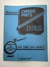 Studebaker Chassis Parts Catalog 1951 Thru 1954 Series