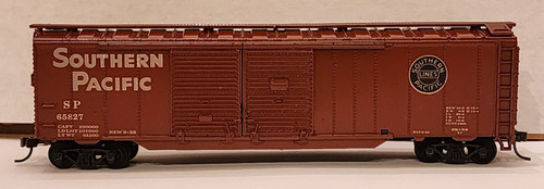 Southern Pacific RR 50' DD Boxcar 65827 Athearn Kar Line Kadee ruedas de metal HO | Zustand: Used