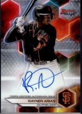 2023 Bowman's Best Rayner Arias ON-CARD AUTO Refractor Parallel B23-RA