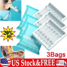 72pcs Disposable Silicone Ear Wax Remover Sticky S/L Ear Pick Cleaner Tool*US
