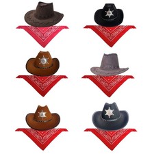 Western Cowboy Costume Set For Halloween Party Dress Up,Role Play and Cosplay