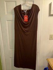Old Navy The Occasion Brown Midi Dress Size 2X NWT