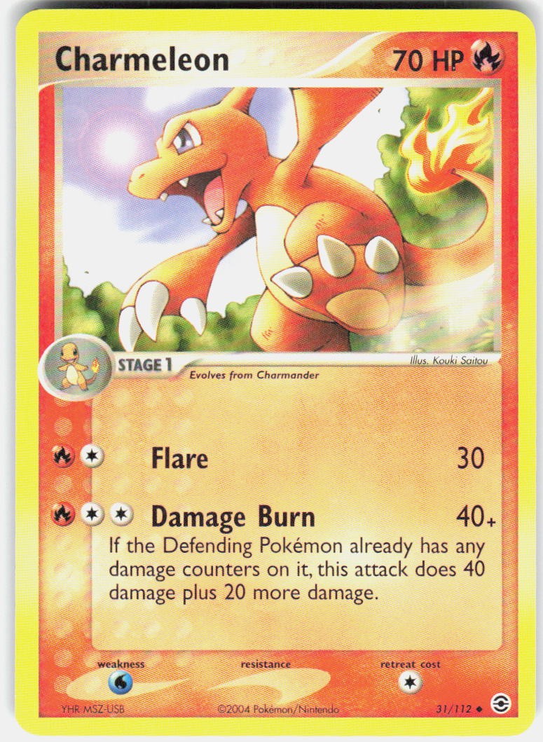 Charmeleon 31/112 FireRed & LeafGreen Pokemon